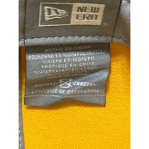 Los Angeles Rams 9Fifty Snapback Cap Yellow W/ Graphic Brim & NFL Logo Adjustabl - Picture 7 of 8